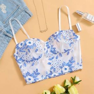 Floral Embroidered Cami Top